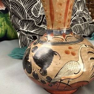 Mexican handmade pottery vase